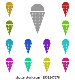 ice cream multi color icon. Simple glyph, flat vector of universal icons for UI and UX, website or mobile application