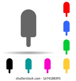 ice cream multi color style icon. Simple thin line, outline vector of web icons for ui and ux, website or mobile application
