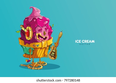 Ice Cream Music Character