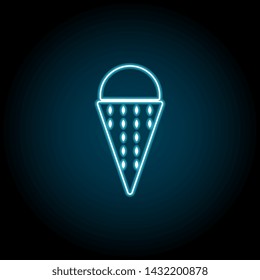 ice cream neon icon. Simple thin line, outline vector of universal icons for UI and UX, website or mobile application