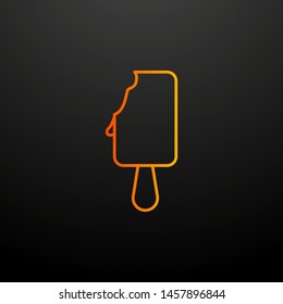 Ice cream nolan icon. Elements of fast food set. Simple icon for websites, web design, mobile app, info graphics