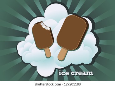 ice cream on cloud