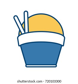 ice cream on cup