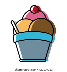 ice cream on cup