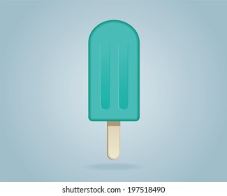 Ice cream on a stick. - Shutterstock ID 197518490