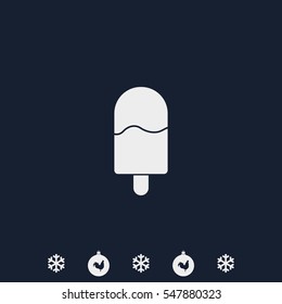 Ice cream on a stick.