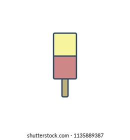 ice cream on stick colored dusk style icon. Element of ice cream icon for mobile concept and web apps. Dusk style ice cream on stick icon can be used for web on white background