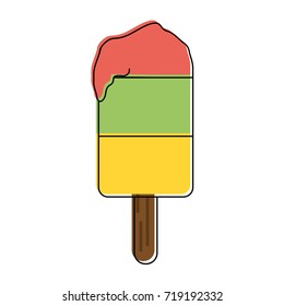 ice cream on stick icon image 
