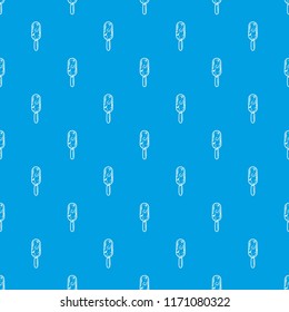 Ice cream on stick pattern vector seamless blue repeat for any use