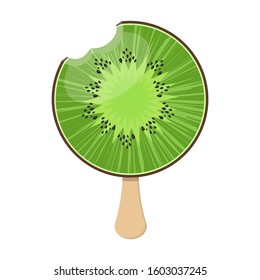 Ice cream on stick vector icon.Cartoon vector icon isolated on white background ice cream on stick.