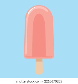 Ice cream on a stick vector illustration