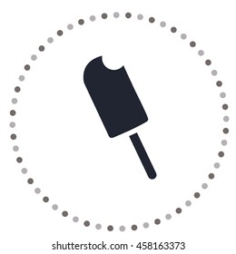 Ice cream on stick, vector icon