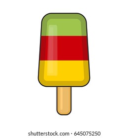ice cream on stick vector symbol icon design. Beautiful illustration isolated on white background
