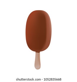 ice cream on white background vector photo realistic