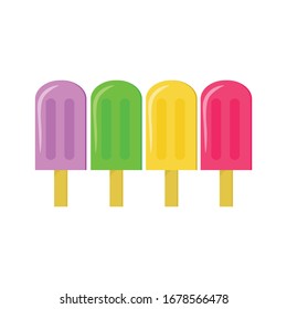 Helado sobre fondo blanco
