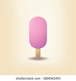 Eis auf weißem Hintergrund