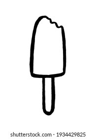 
ice cream on a white background, decor elements for design