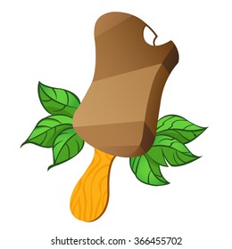 ice cream on a white background