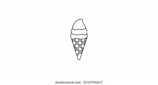 ice cream outline design for kids printable coloring book