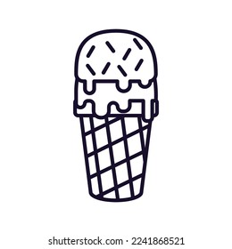 ice cream outline food icon