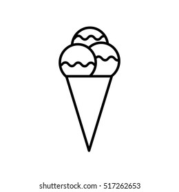 40,814 Ice cream outline icon Images, Stock Photos & Vectors | Shutterstock