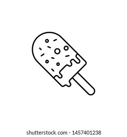 ice cream outline icon. Element of lifestyle illustration icon. Premium quality graphic design. Signs and symbol collection icon for websites, web design, mobile app, UI, UX