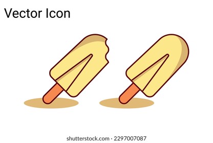 Ice cream outline icon. linear style sign for mobile concept and web design. Popsicle simple line vector icon. Symbol, logo illustration. Pixel perfect vector graphics