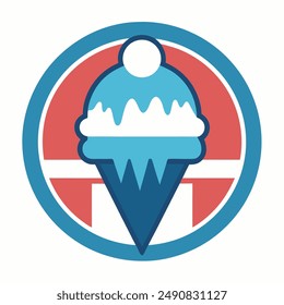 Ice Cream Parlor Logo vector art illustration