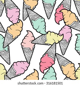 Ice cream pattern