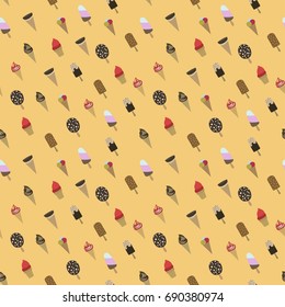 Ice cream pattern