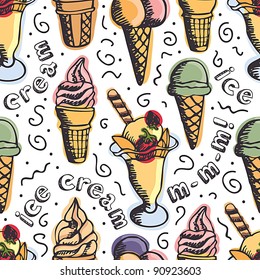 Ice cream pattern