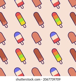 ice cream pattern background design