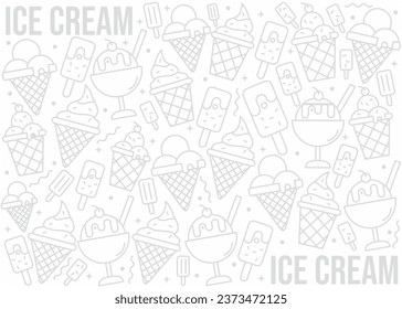 ice cream pattern or background design