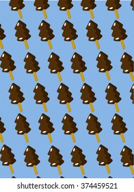 Ice cream pattern for card