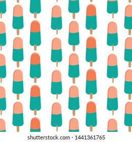 ice cream pattern design. color pattern. vector