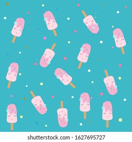 ice cream pattern illustration vector texture