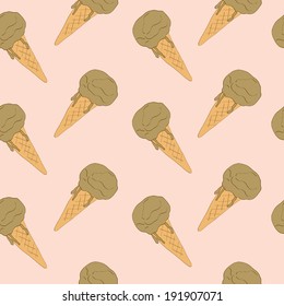 ice cream pattern made in vector