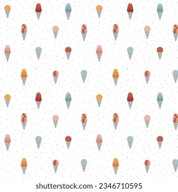 minimalismo de patrones de helados, vector