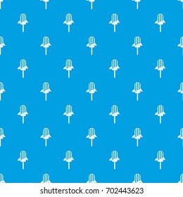 Ice Cream pattern repeat seamless in blue color for any design. Vector geometric illustration