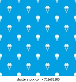 Ice Cream pattern repeat seamless in blue color for any design. Vector geometric illustration