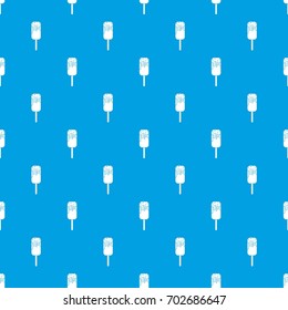 Ice Cream pattern repeat seamless in blue color for any design. Vector geometric illustration
