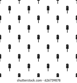 Ice cream pattern seamless in simple style vector illustration