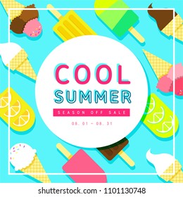 Ice cream pattern shopping event design