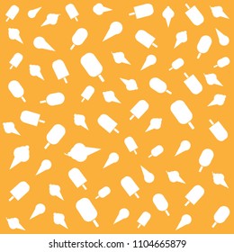 Ice cream pattern, texture, vector illustration.