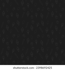 Ice cream pattern vector background 