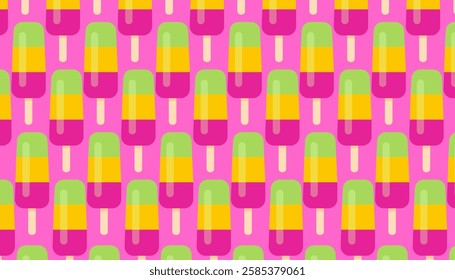 ice cream pattern, vector illustration