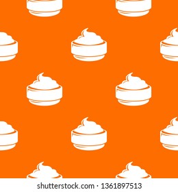 Ice cream pattern vector orange for any web design best
