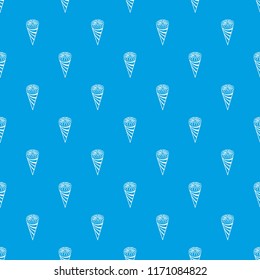 Ice cream pattern vector seamless blue repeat for any use