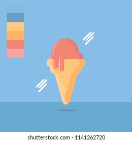 ice cream pink