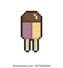 ice cream pixel art for dynamic digital projects and designs.